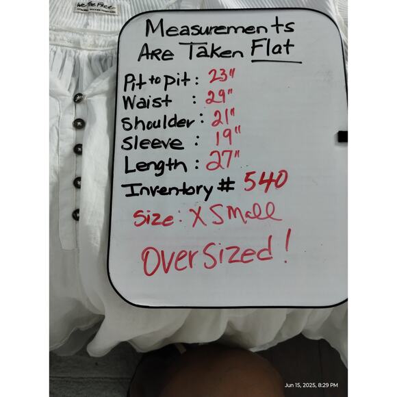 We The Free Women's XSmall Lyrical Tunic Henley Boho Oversized Asymmetrical - Picture 9 of 16